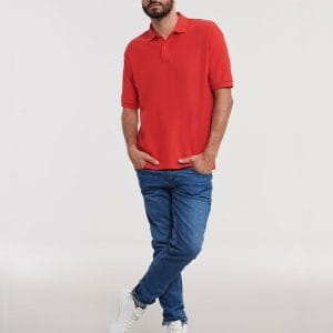 Russell polycotton vīriešu polo krekls