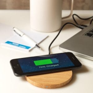 Essence bambusa wireless telefonu lādētājs