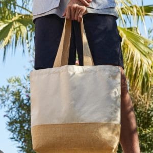 Jute Base Canvas maisiņš