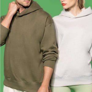 KARIBAN OVERSIZED Unisex džemperis ar kapuci