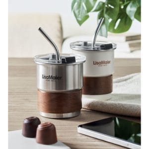 MATE 260ml tējas glāze ar salmiņu