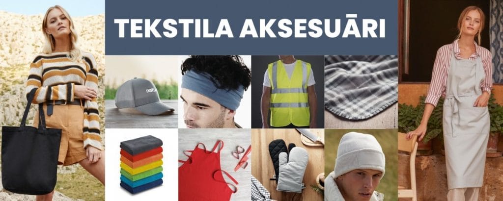 Tekstil aksesuāri ar apdruku