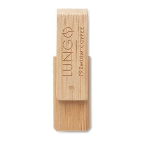 USB 16 GB rotējoša koka zibatmiņa