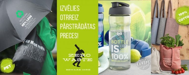 Otrreiz pārstrādātas preces prezentreklāma