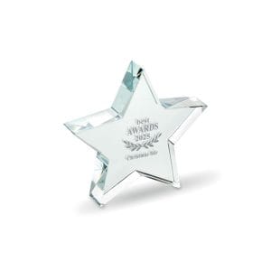 STARWARD stikla balva zvaigznes formā