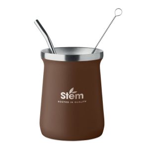 YERBA 240ml Mate tējas krūze ar salmiņu